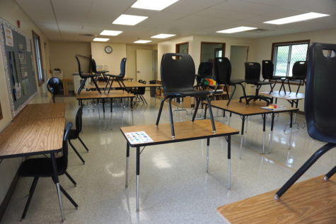 Some of the new portables have a bathroom and shower and office.