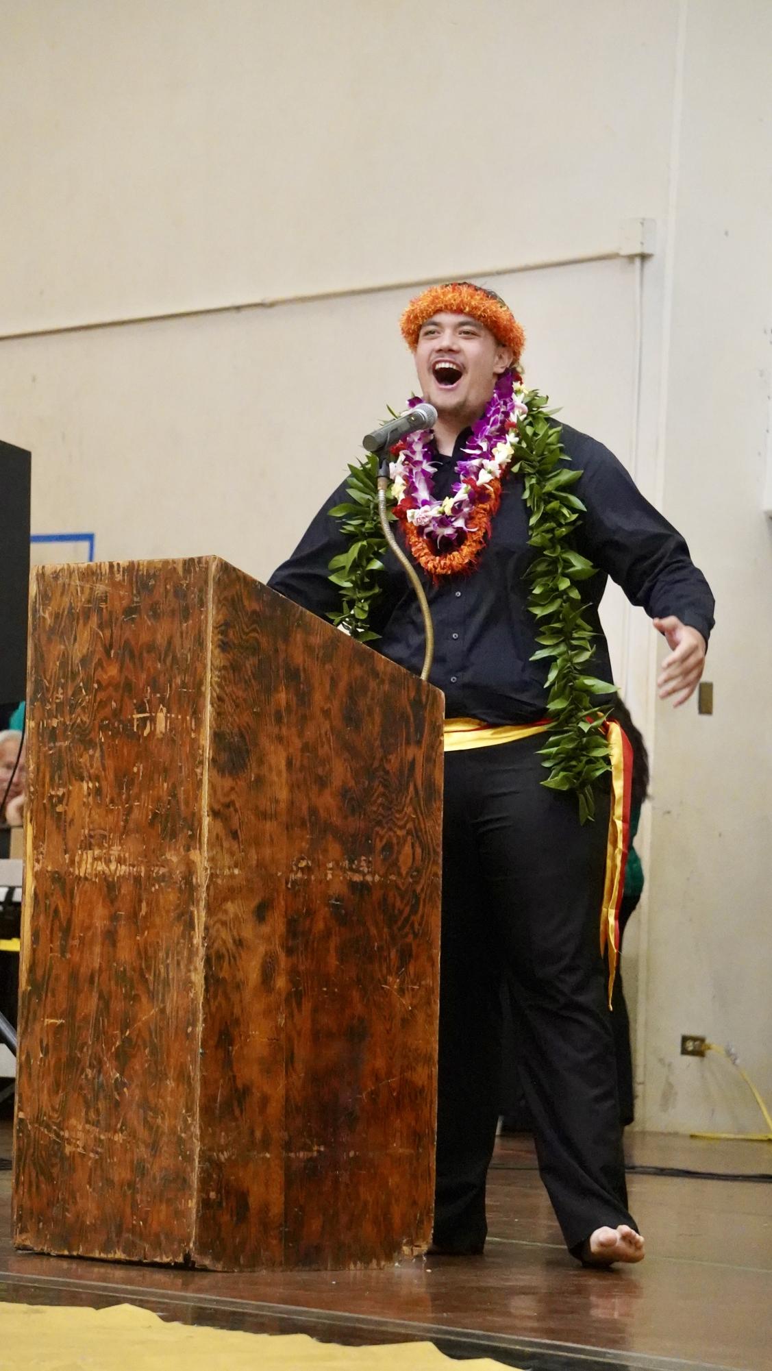 Class of 2026 and 2027 Class Speaker, Richard “Keoki” Chun, powerfully started off the night with his speech. Chun was last year’s Songfest Speaker Award winner.