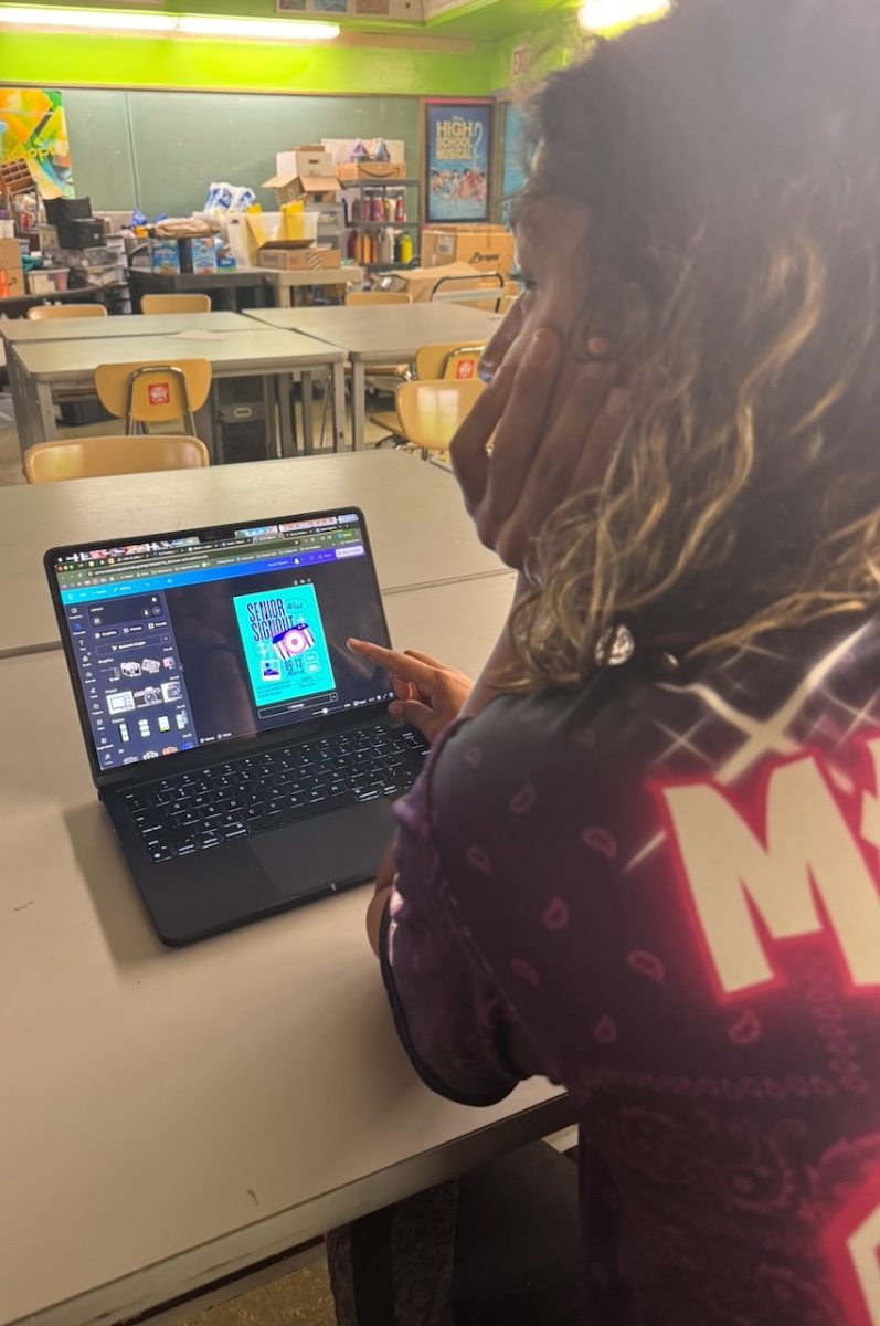 Senior Haysten Jesus has worked on the yearbook for the past two years with Student Government. He now brings his expertise to the Yearbook class during the school day.